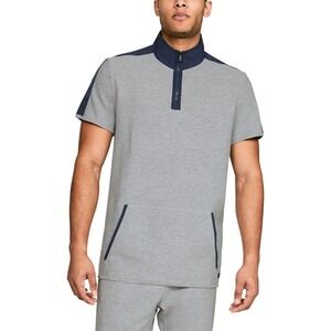 Under Armour Men's UA Unstoppable 1/2 Zip‎ Short Sleeve Top Gray Size Medium M